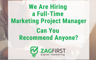 We Are Looking for a marketing project manager