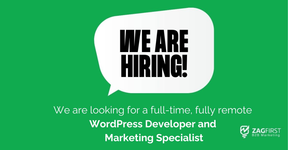 We are looking for a WordPress Developer and Marketing Specialist