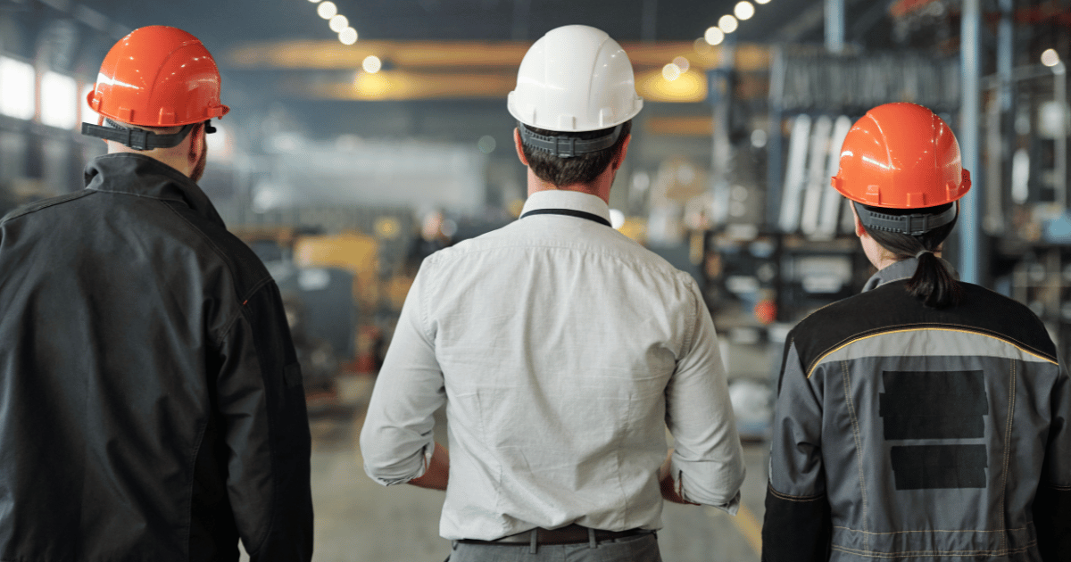 Manufacturing company team members