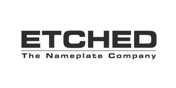 Etched: Nameplate Company logo