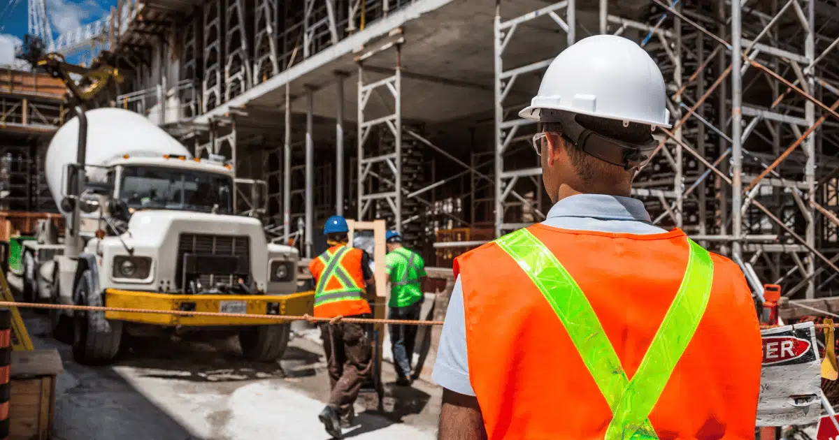 construction-company-case-study-industrial-project A general contractor at an industrial marketing company job site